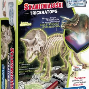 SKAMIENIAŁOŚCI TRICERATOPS NAUKOWA ZABAWA #G2