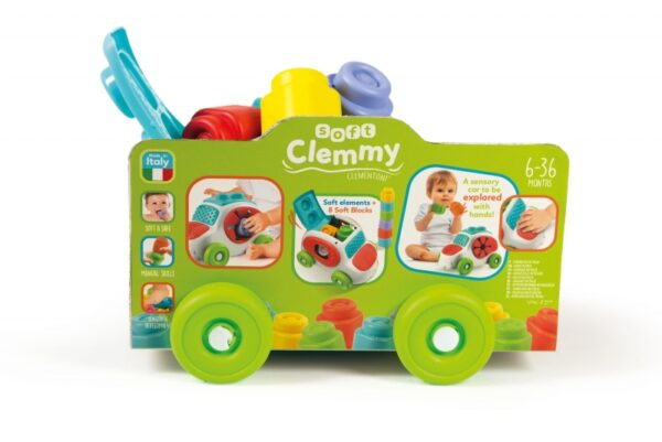 Sensoryczne autko Clemmy schowek na klocki Clementoni #G2 - obrazek 3