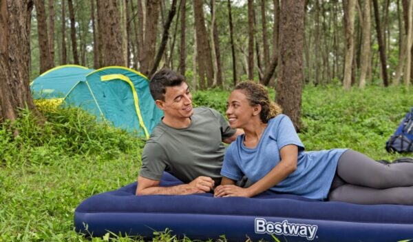 Materac dmuchany dwuosobowy flokowany 1,91 m Bestway #G2 - obrazek 4