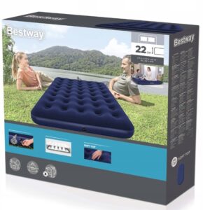 Materac dmuchany dwuosobowy flokowany 1,91 m Bestway #G2