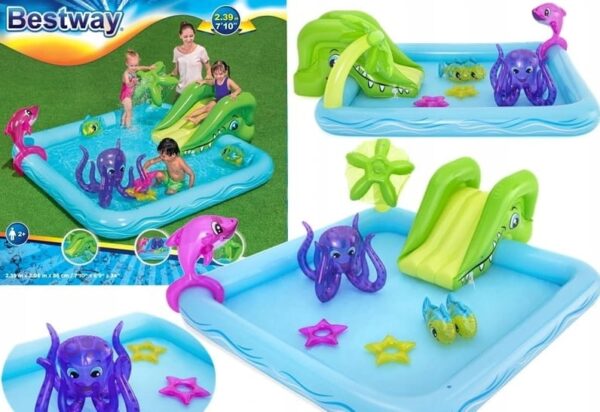 Basen dmuchany Aquapark Akwarium 239 x 206 x 86 cm #G2