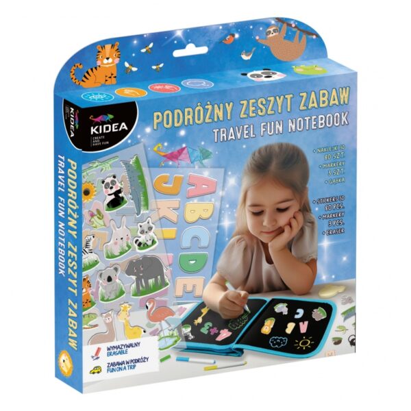 Podróżny Zestaw Zabaw Zmywalne Strony Naklejki Markery #G2 - obrazek 3