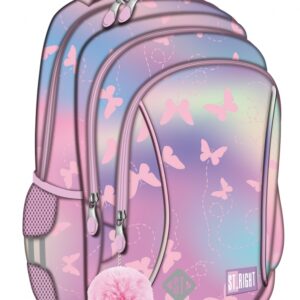Plecak Szkolny 3-Komorowy Pink Butterflies St.Right #G2