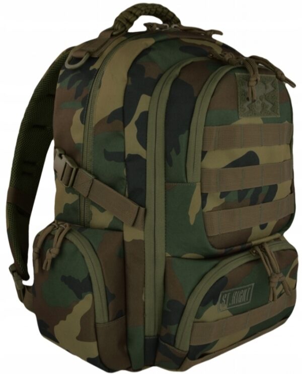 Plecak Szkolny 4-Komorowy Military Woodland Moro Camo#G2 - obrazek 2