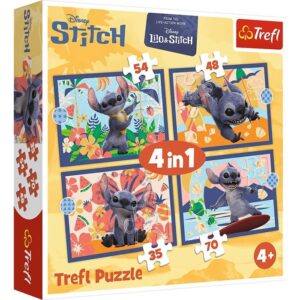 Puzzle 4w1 Lilo & Stitch Wakacje na Hawajach#G2