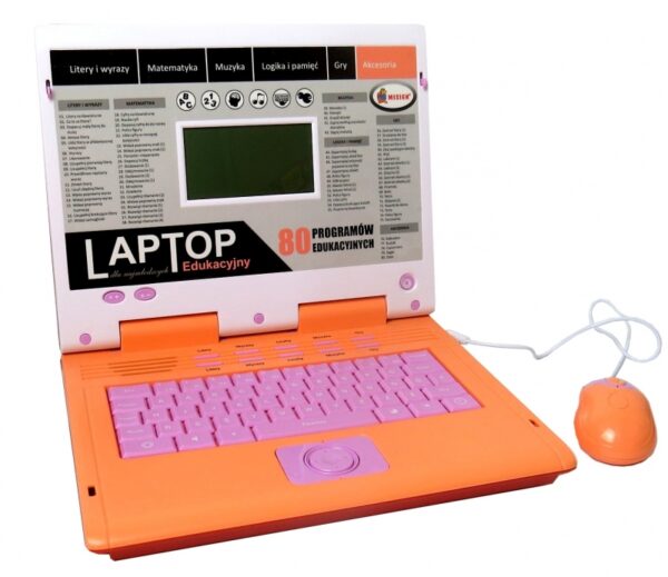 LAPTOP EDUKACYJNY 80 PROGRAMÓW LITERY MATEMATYKA GRY #G2 - obrazek 2