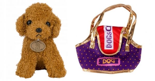 Piesek w Torebce Maskotka Przytulanka Pluszak Dogs Cute#G2 - obrazek 3