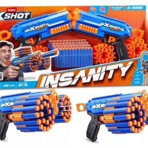 Zuru X-Shot PISTOLETY Insanity Double Manic AIR POCKET#G2
