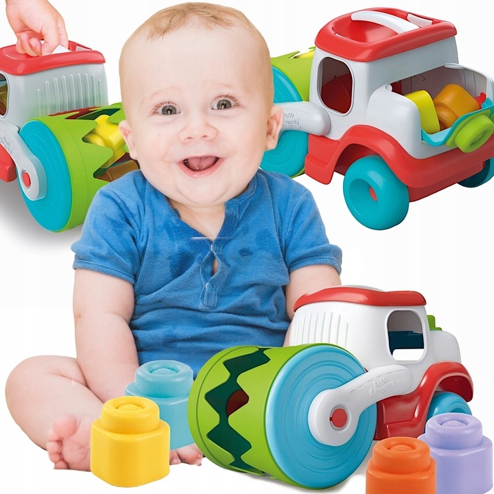 Autko Walec Sensoryczny z Klockami Clementoni#G2 - obrazek 2