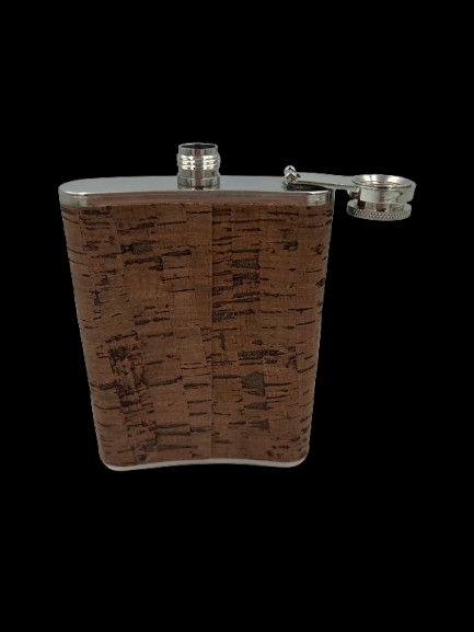 Piersiówka Metal Korek Ciemny 0.2 L Podróżna#G2 - obrazek 2