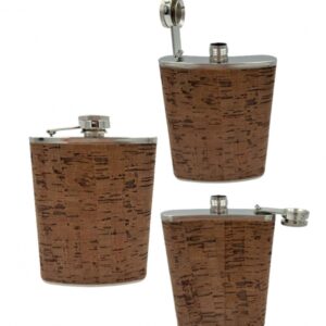 Piersiówka Metal Korek Ciemny 0.2 L Podróżna#G2