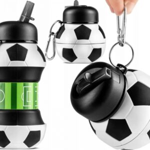 Silikonowy Składany Bidon dla dzieci Piłka Nożna 550 ml #G2