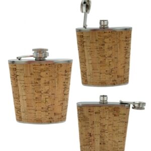 Piersiówka Metal Korek Jasny 0.2 L Podróżna #G2