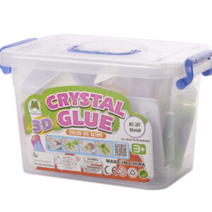 Klej żel kryształowy 3D crystal glue kreatywny zestaw w wiaderku 26el.