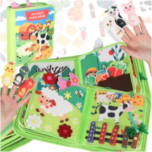 Książeczka sensoryczna edukacyjna manipulacyjna farma