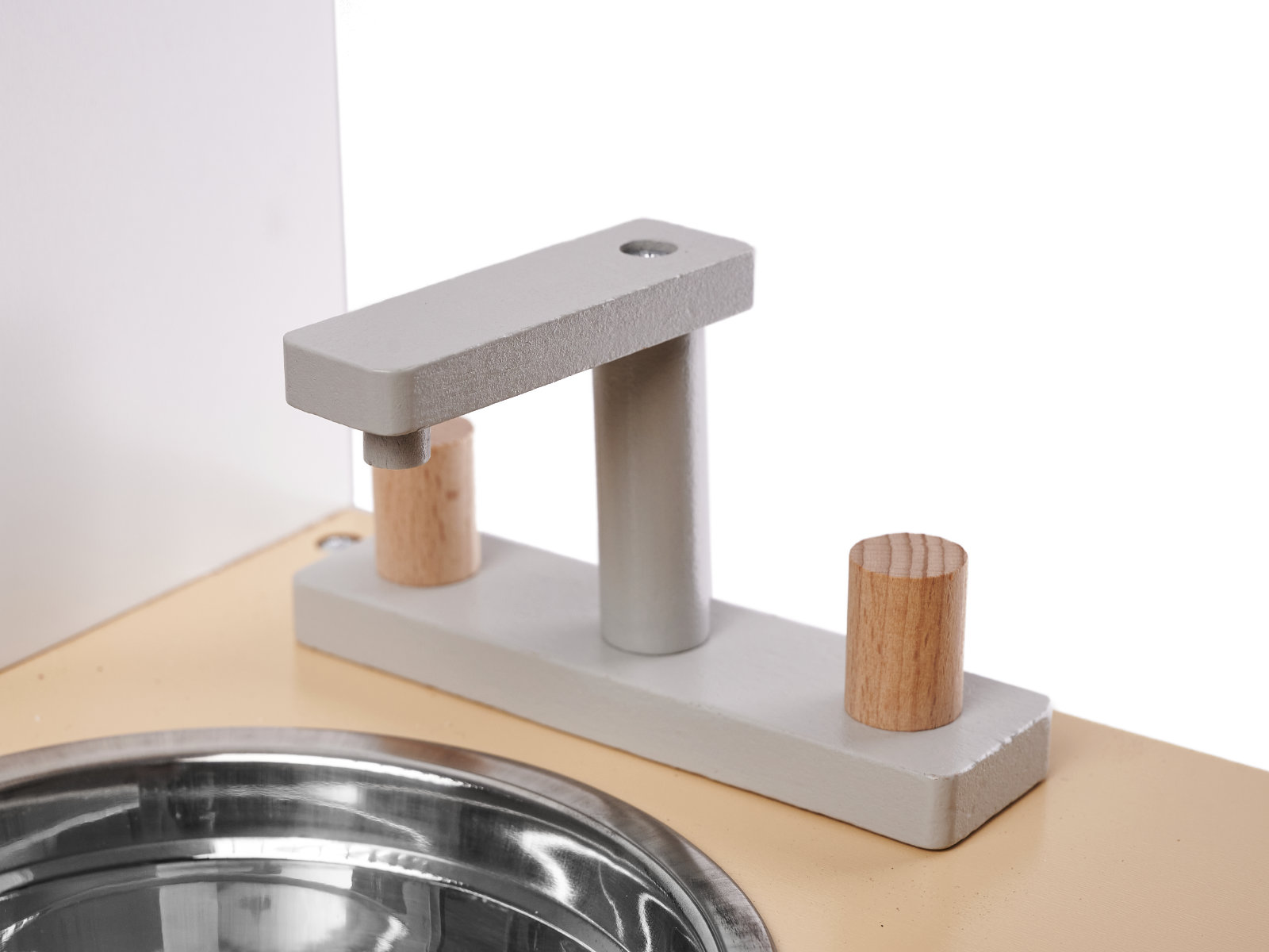 Kuchnia dla dzieci drewniana MDF MODERN CLASSIC akcesoria 82cm szara - obrazek 12