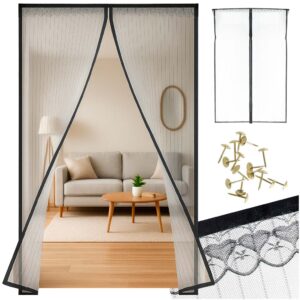 Moskitiera siatka magnetyczna na drzwi 85x210cm CZARNA