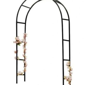 Pergola ogrodowa LUARO łuk uchwyt na róże kwiaty bluszcz pnącza metalowa 240 x 140 cm