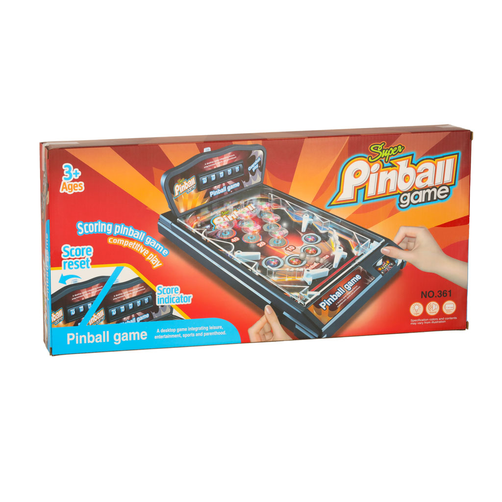 Pinball flipper gra zręcznościowa stół ze światłami i muzyką - obrazek 9