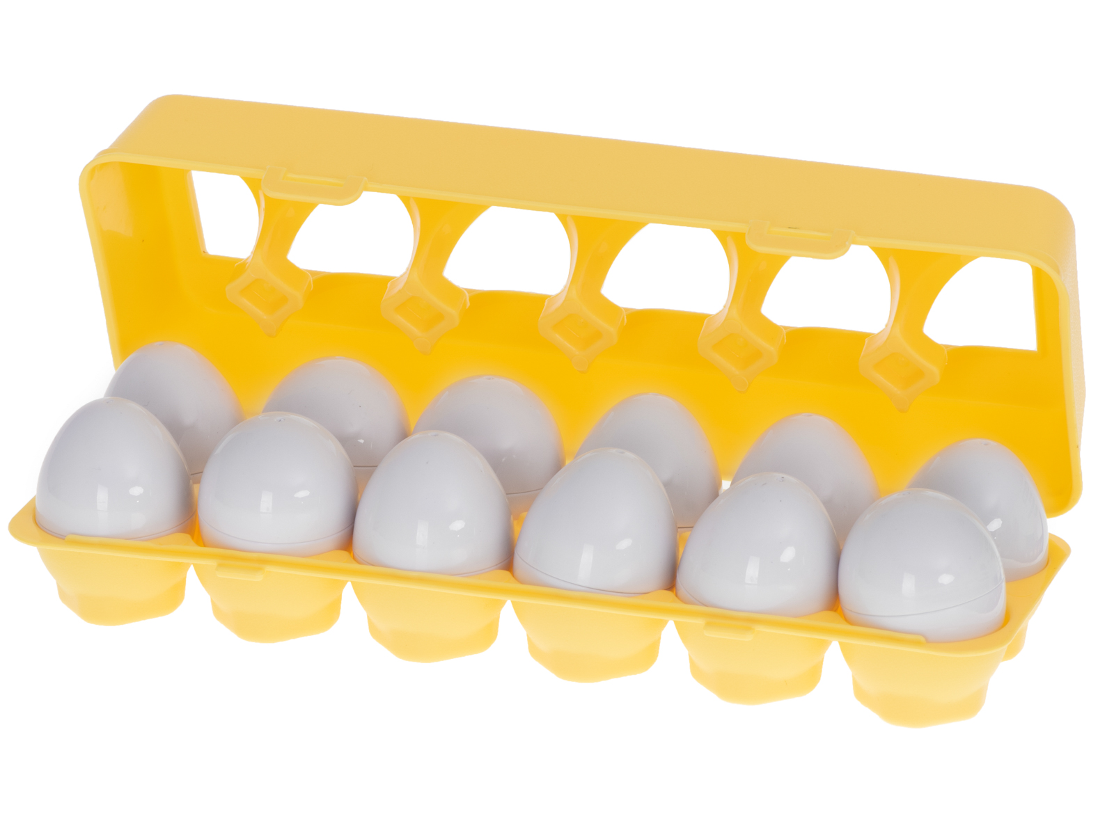 Układanka edukacyjna sorter dopasuj kształty cyferki jajka 12 sztuk - obrazek 7