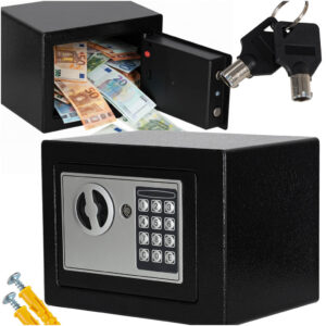 Sejf domowy zamek szyfrowy elektroniczny z funkcją kodowania