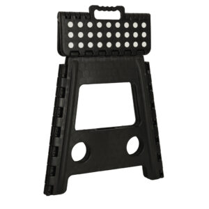 Stołek taboret składany antypoślizgowy 39,5 cm czarny
