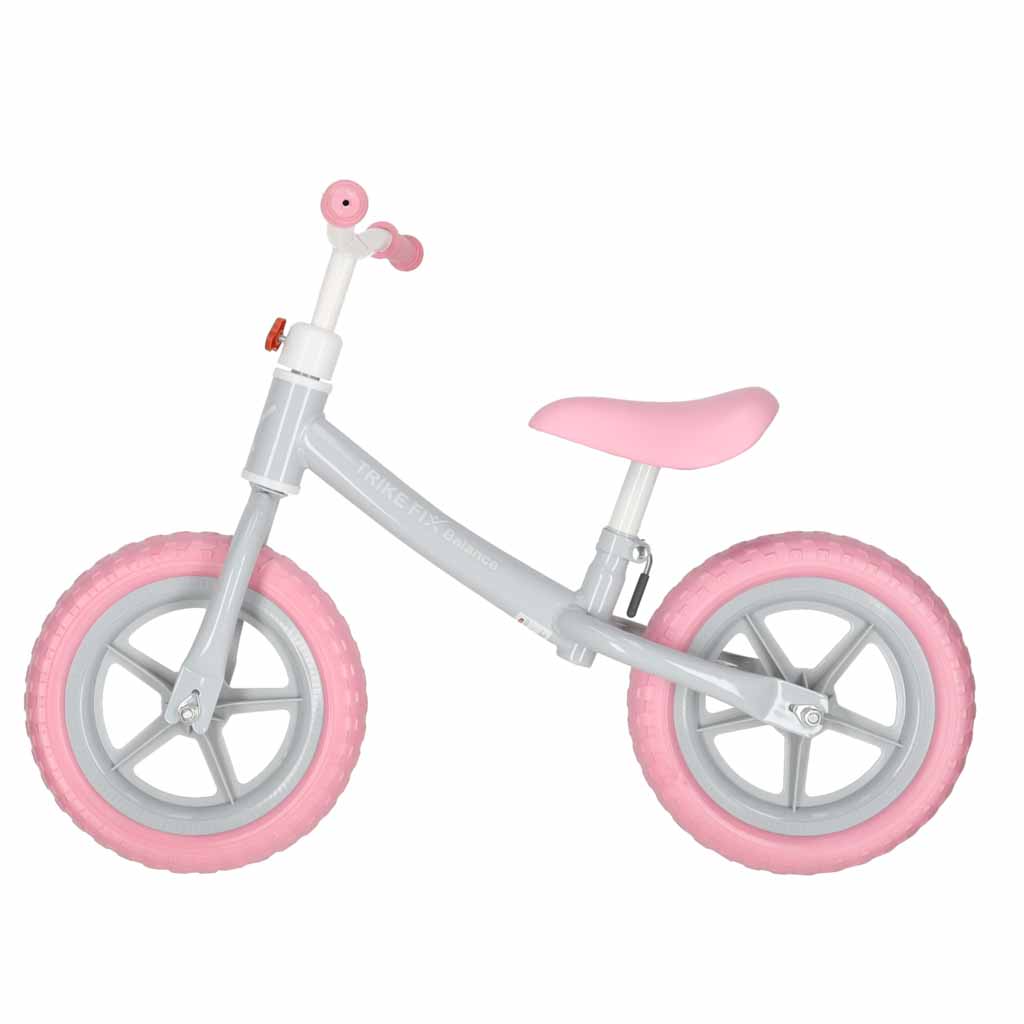 Rowerek biegowy Trike Fix Balance z koszykiem różowy - obrazek 2