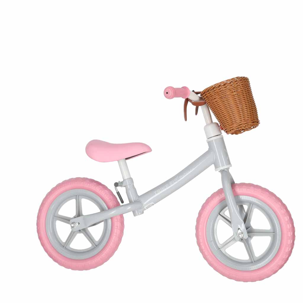 Rowerek biegowy Trike Fix Balance z koszykiem różowy - obrazek 3