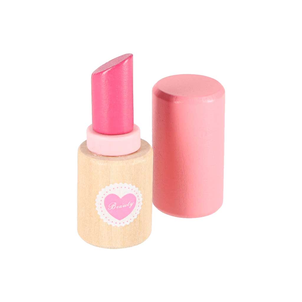 Zestaw kosmetyczny drewniany dla dziewczynki make up beauty kosmetyczka akcesoria - obrazek 11