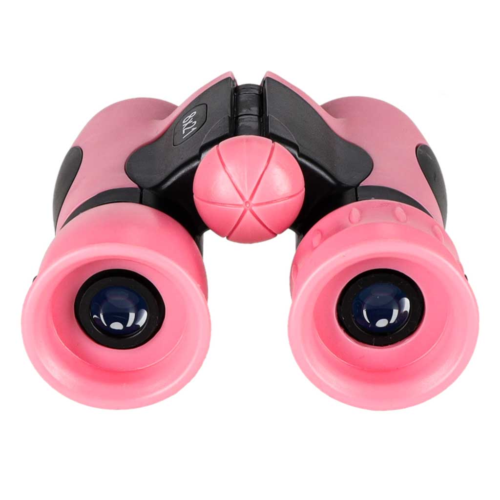 Lornetka dla dzieci do obserwacji ptaków nieba 8x 21mm HD pokrowiec różowa - obrazek 3