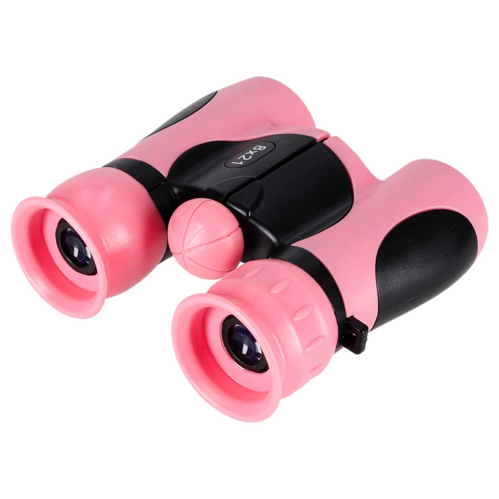 Lornetka dla dzieci do obserwacji ptaków nieba 8x 21mm HD pokrowiec różowa - obrazek 4