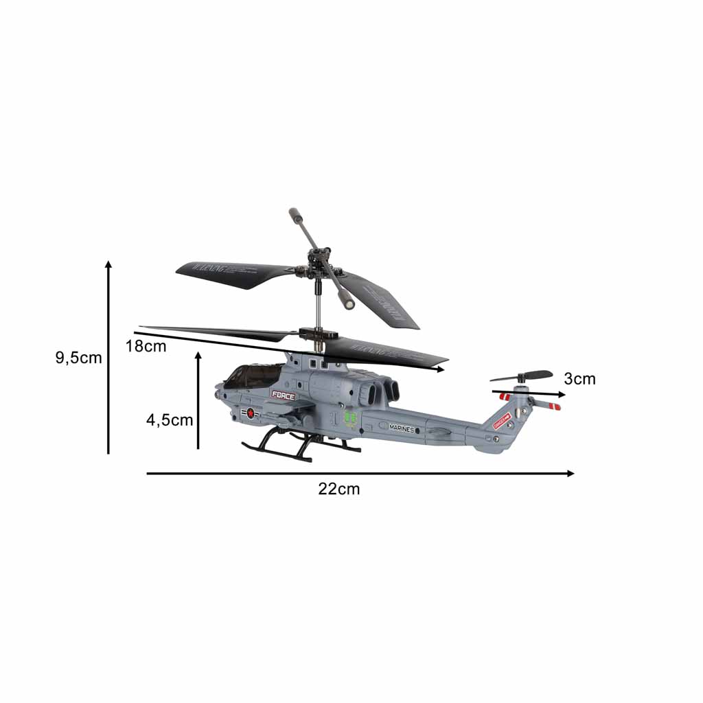 Helikopter RC Syma S108H 2.4G LED auto start stabilizacja lotu USB - obrazek 2
