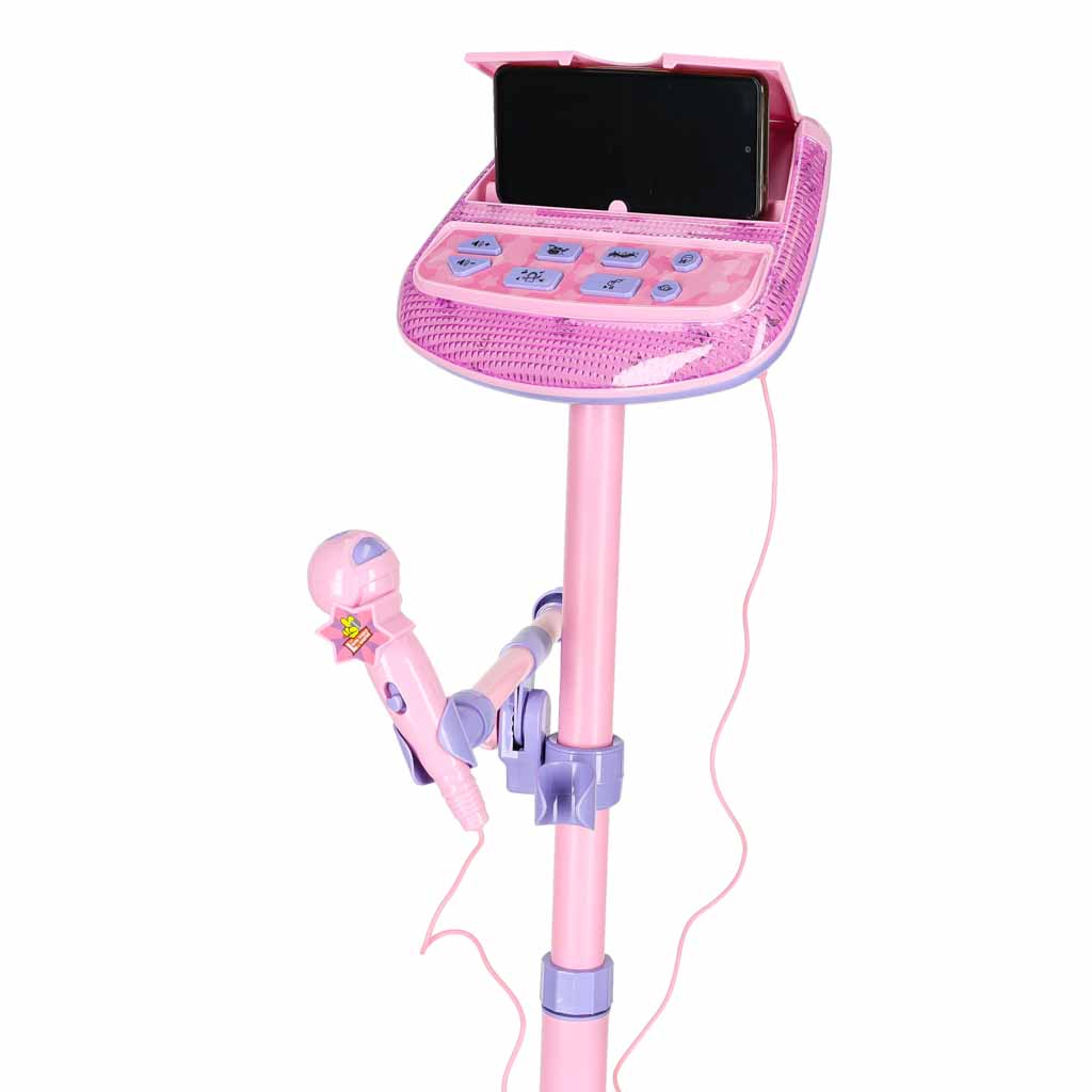 Mikrofon na statywie zestaw karaoke dla dzieci odtwarzacz MP3 efekty dźwiękowe - obrazek 5