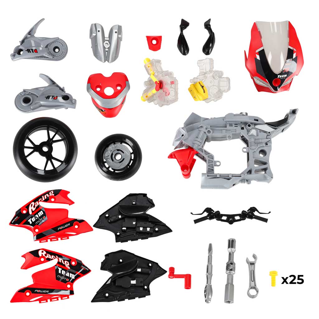 Motor motocykl interaktywny zestaw mechanika silnik do skręcania rozkręcania - obrazek 5