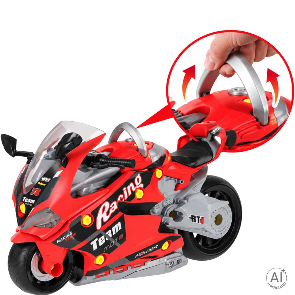 Motor motocykl interaktywny zestaw mechanika silnik do skręcania rozkręcania - obrazek 9