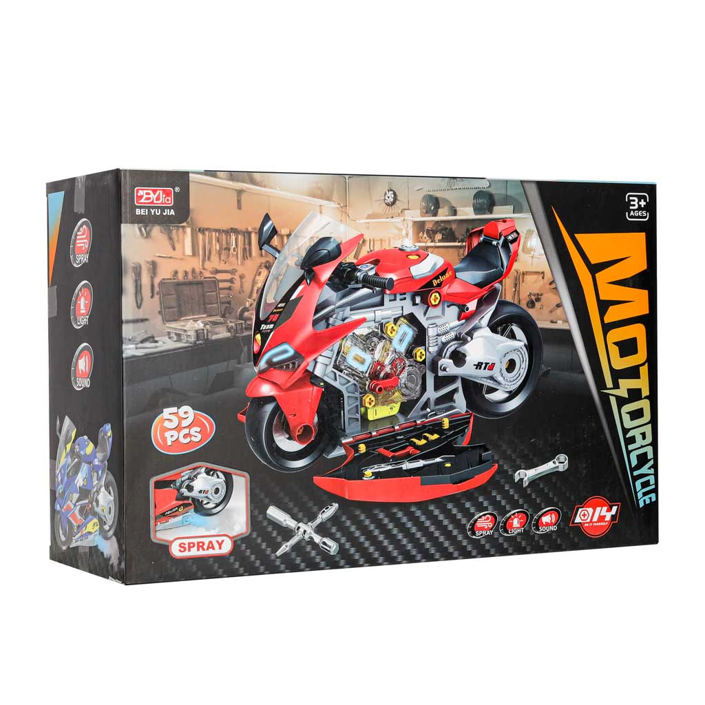 Motor motocykl interaktywny zestaw mechanika silnik do skręcania rozkręcania - obrazek 10