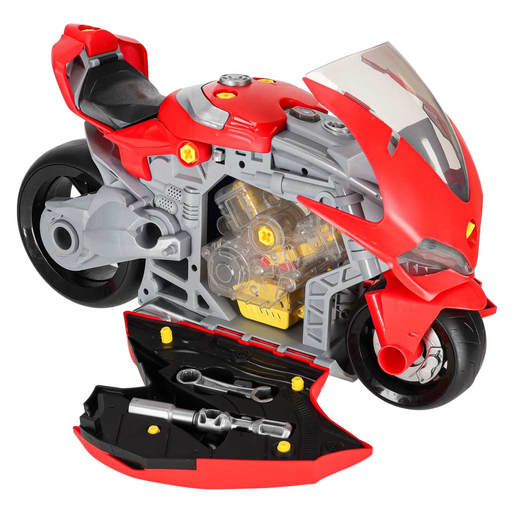 Motor motocykl interaktywny zestaw mechanika silnik do skręcania rozkręcania - obrazek 11