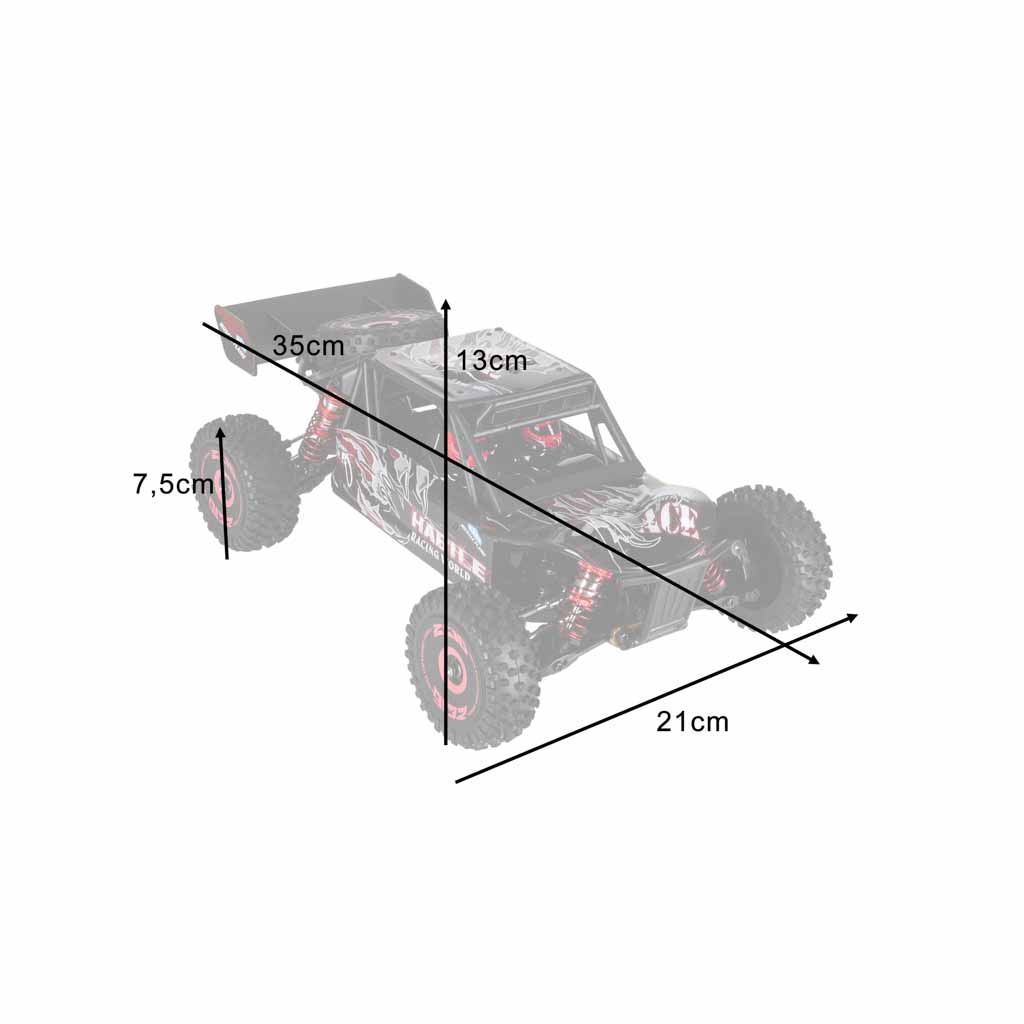 Samochód RC WLToys 124016 1:12 4WD bezszczotkowy Off-Road 75km/h RTR - obrazek 13