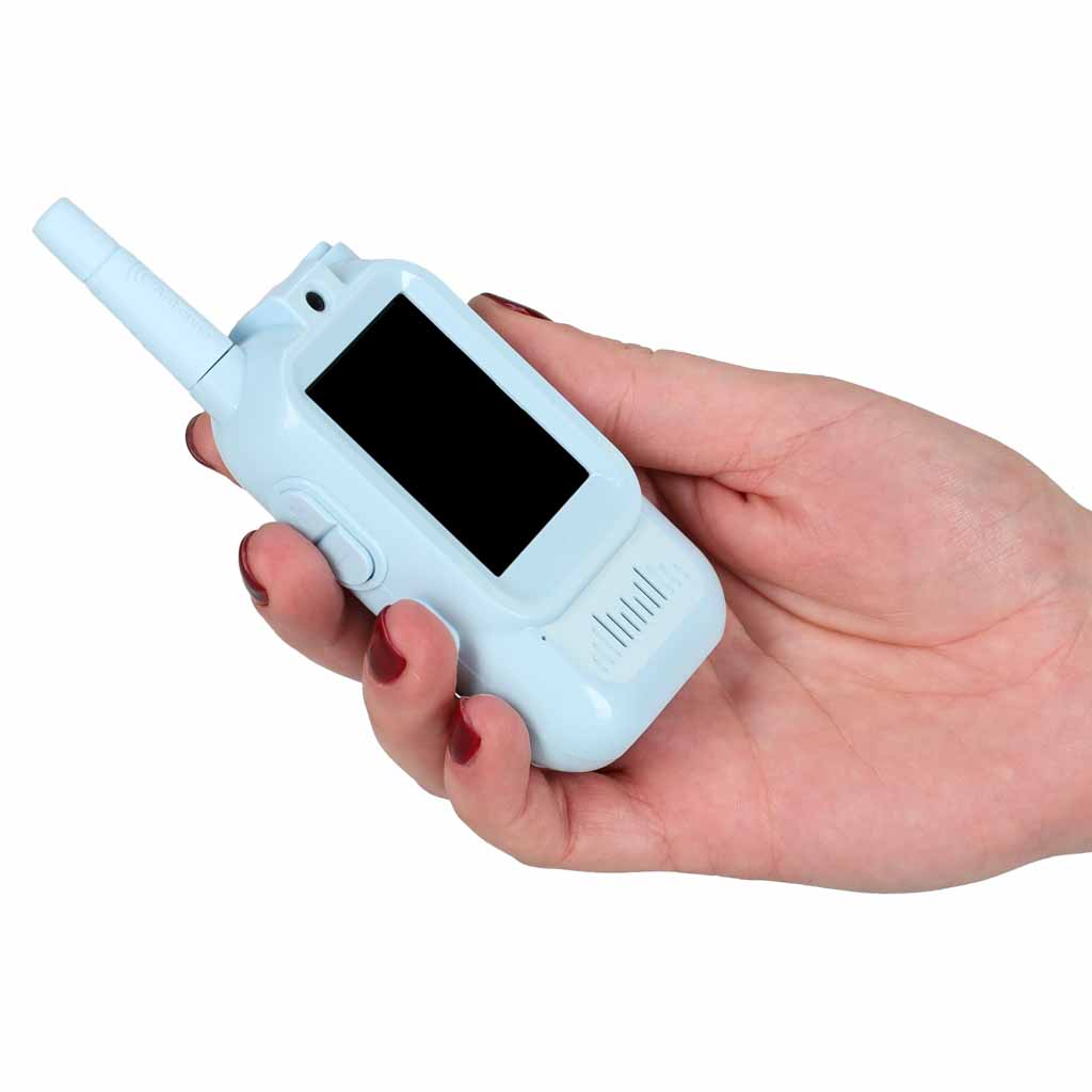 Walkie talkie krótkofalówki dla dzieci kamera funkcja wideo niebieski-różowy - obrazek 10